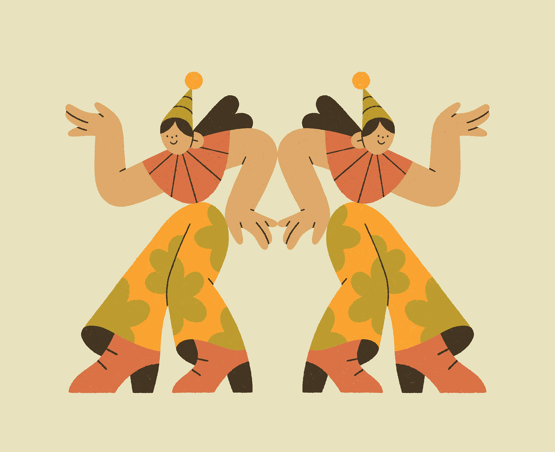 ✷ Party People ✷ birthday card character children illustration festive illustration party procreate spot illustration texture trendy