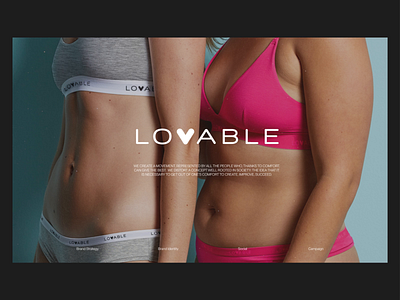 LOVABLE - Campaign 2021 brand brand design brand identity branding design fashion inclusive minimal modern palette portfolio shooting social underweare visual visual identity