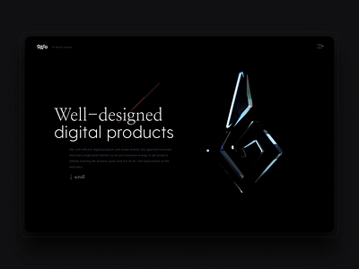 gawlowski.co 3d abstract animation design agency design studio digital product design studio ui ux website