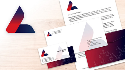 A Logo design brand design branding business cards graphic design illustration letterhead logo logotype