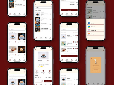 Experience coffee with never before with our user-friendly app app design figma mobile app ui user interface ux