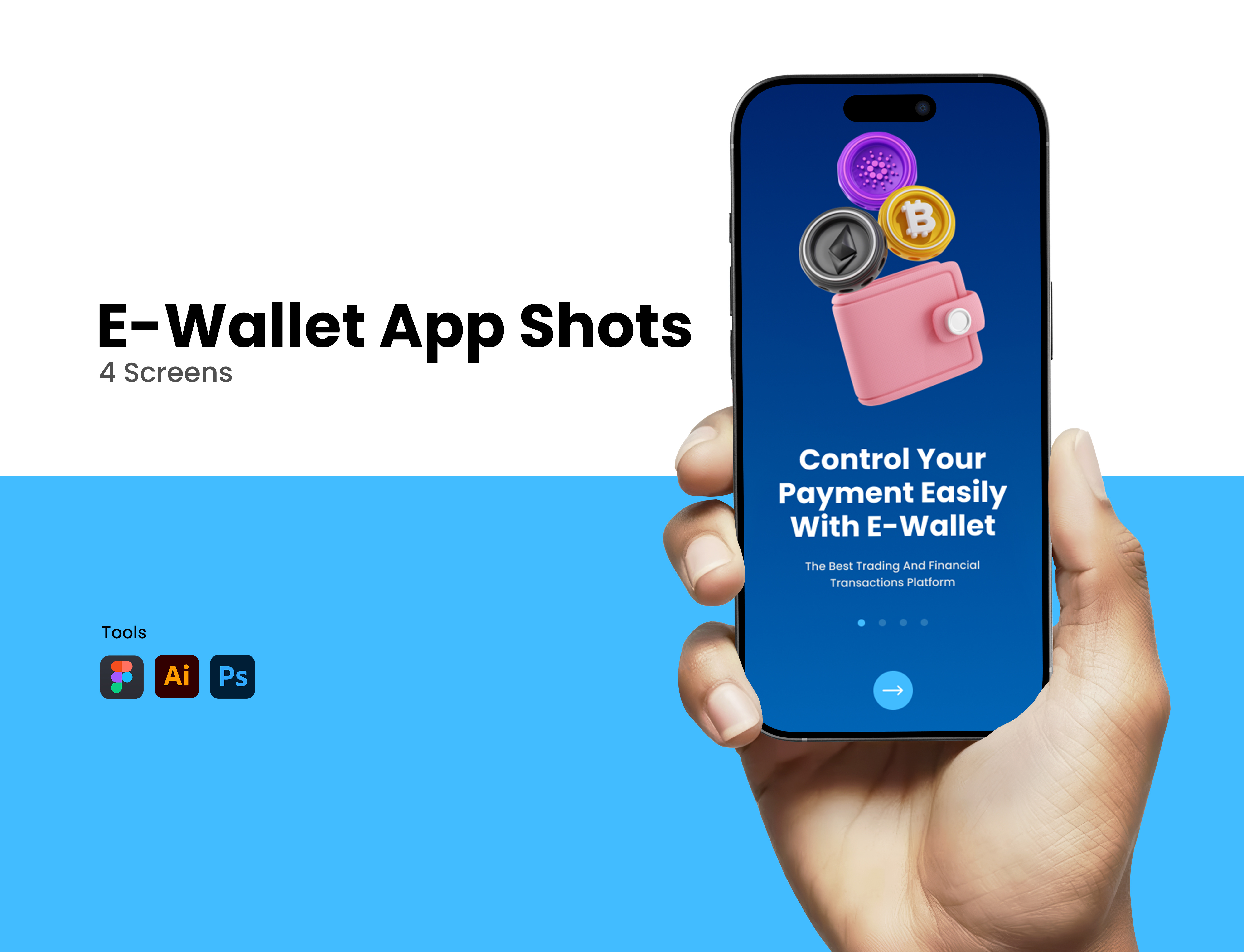 E-Wallet Mobile Application 3d app design graphic design illustration ui ux vector we web