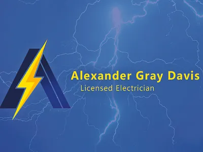 Alexander Davis | Licensed Journeyman Electrician 3d brand branding design graphic design illustration logo logotype marketing vector