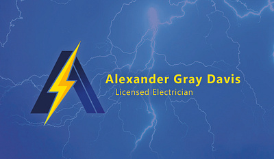 Alexander Davis | Licensed Journeyman Electrician 3d brand branding design graphic design illustration logo logotype marketing vector