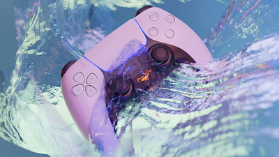 Dualsense controller PS5 ( 3D model ) 3d branding design graphic design illustration ui