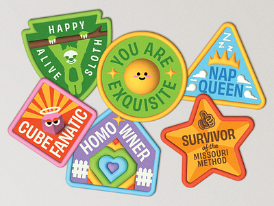 You Are Exquisite 3d badge badges crown cube gay home homo lgbt merit badge queen sloth star stickers vector