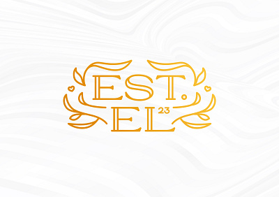 Est' El - Wedding Wordmark branding design graphic design illustration logo typography vector