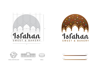 logo design, branding, logotype, identity, sweet and bakery branding design graphic design illustration isfahan logo persian sweet and bakery
