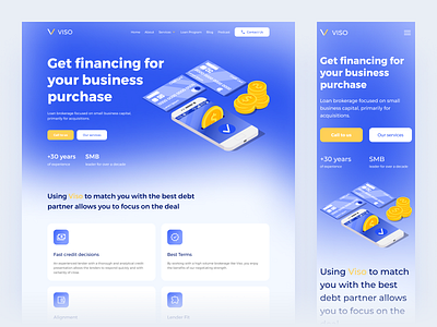 Viso Loan Brokerage - WordPress Theme illustration responsive ui ui wordpress user interface ux webdesign website wordpress wordpress theme