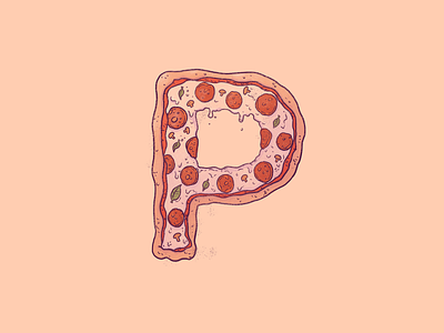 36 Days of Type: Pizza 36 days of type art cheese design drawing food foodie illustration italian food napolitan pizza ny pizza pepperoni pizza