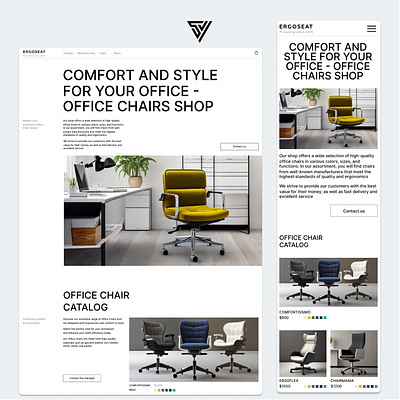 Design office chairs chairs design landing mobile design site ui ux