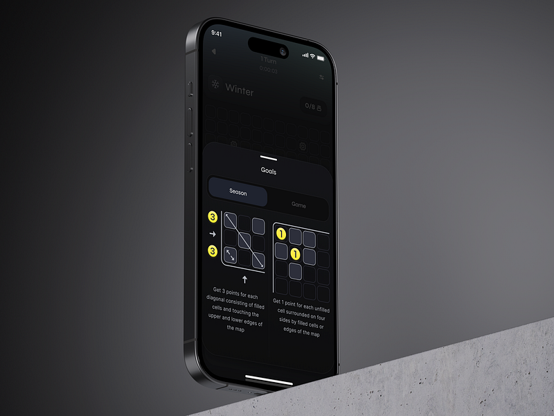 Season Goals – Map Mastermind app game design ios product design ui ux
