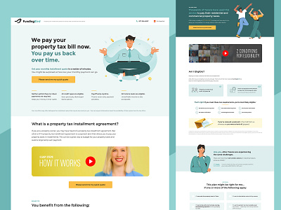FundingBird landing page design web design