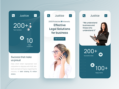 Law Consultancy Firm Mobile View logo mobileui ui ui design