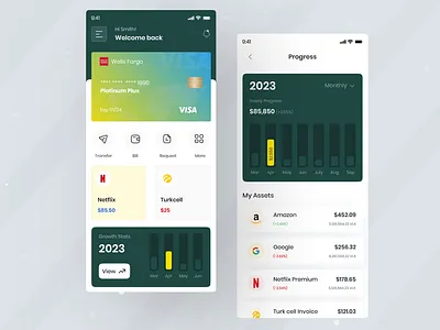 Digital Baking Application Design app design balance bank design dgpro digital ebank expends financeapp fintech minimal mobile ui mobilebank mobilebanking money transaction ui ui ux uidesign wallet