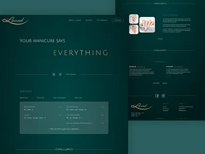 Web Design for Nail Salon design graphic design ui ux