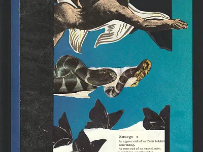 E — Emerge 🦋 36daysoftype collage collage art e