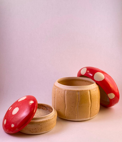 Mushrooms! ceramics product photography