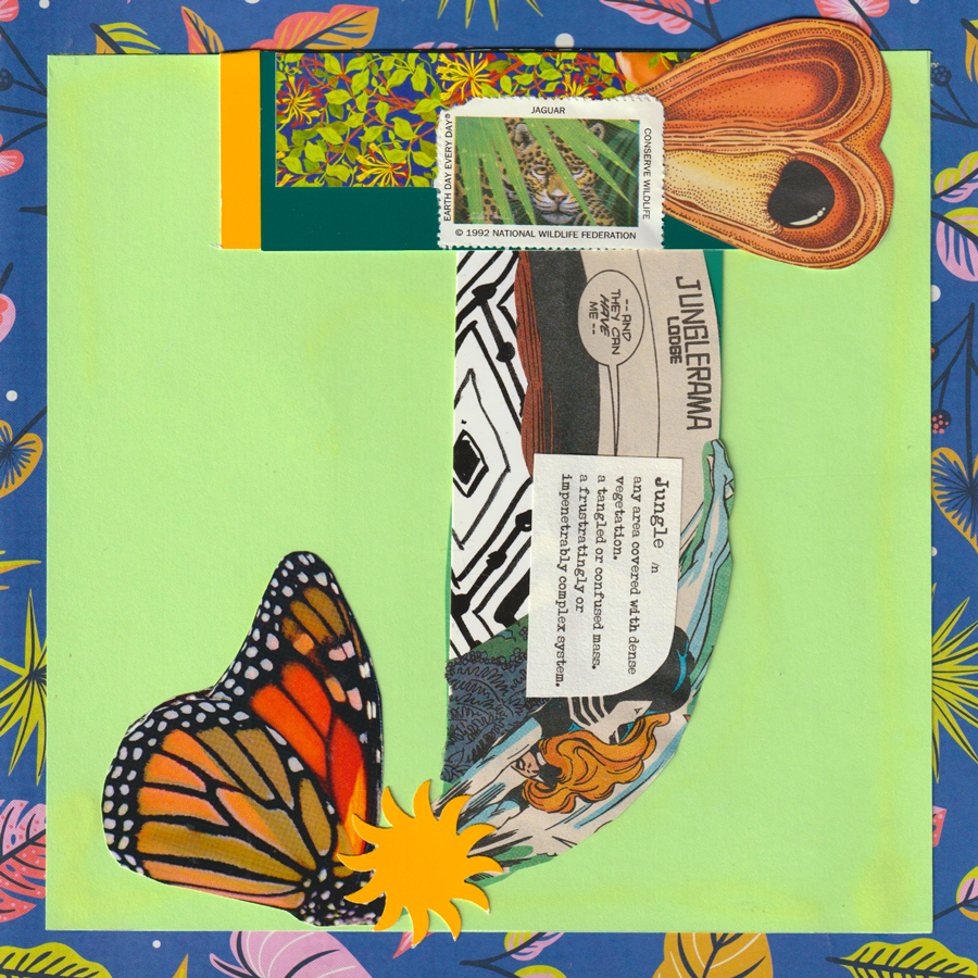 J — Jungle 🌿 36daysoftype collage j jungle