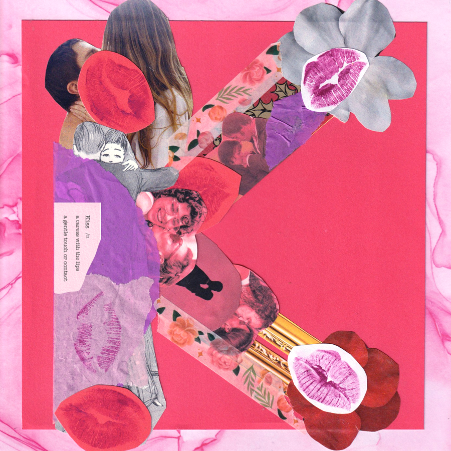 K — Kiss 💋 36daysoftype collage k kiss