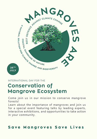 Mangrove poster layout mangrove poster typography