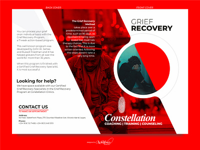 Grief Recovery Brochure 2023 branding brochure building design e flyer graphic design typography