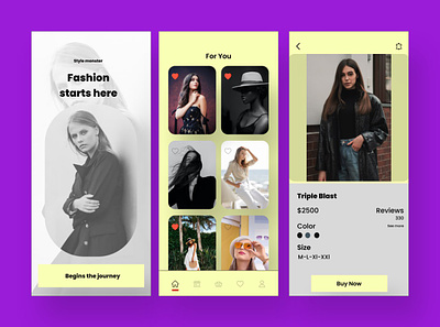 Fashion App design branding design illustration mobile interface app design ui ui ux design ux web