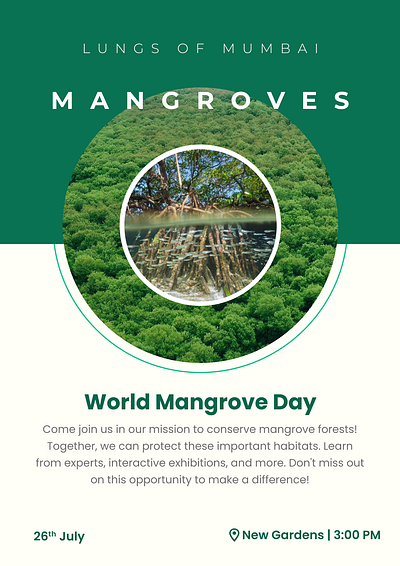 Poster design conservation design forest mangrove nature photoshop poster