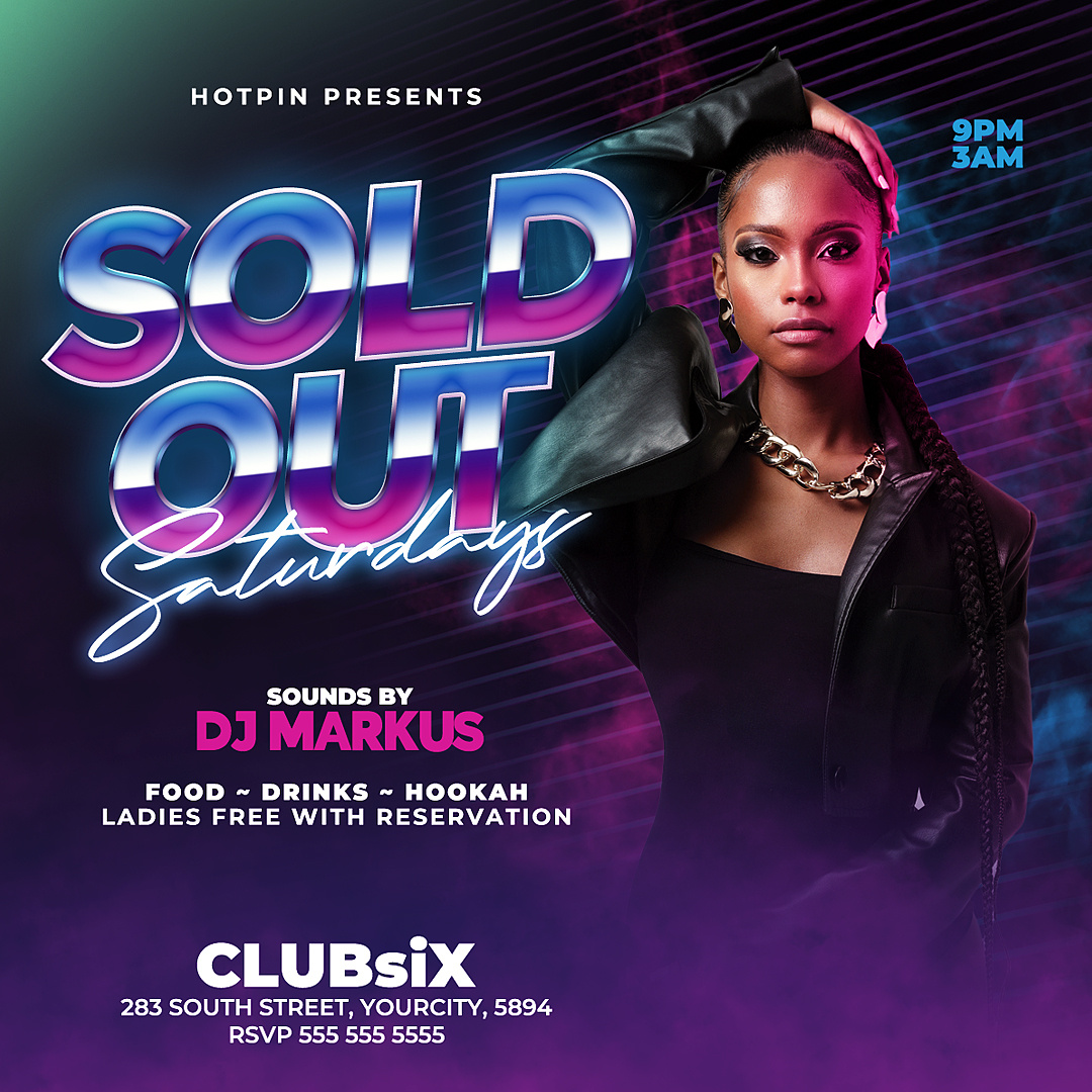 Night Club Flyer Template by Hotpin on Dribbble Night Club Flyer Template by Hotpin on Dribbble