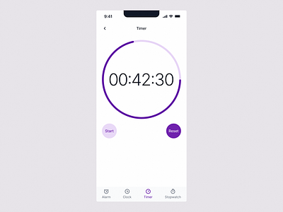 Countdown Timer countdown countdown timer countdowntimer dailyui dailyui14 mobile app timer