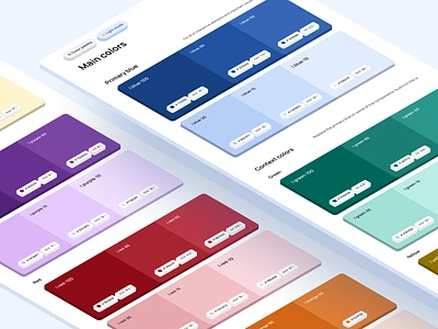 Design System Color Palette - Light Mode color palette design system documentation product design style guide tokens ui ui kit variables