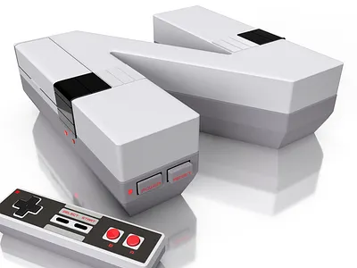 Branded Alphabet | N is for... 36dot 90s branding game gaming nes nintendo render retro type typography