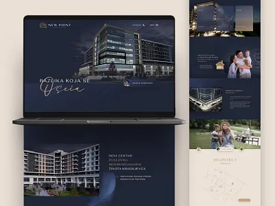 New Point - Logo, Website & Identity brand branding design home identity illustration logo logotype minimalistic modern residential ui ux website