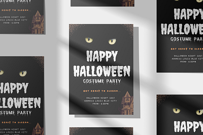 Halloween Poster abode illustrator branding des design graphic design illustration mockup vector