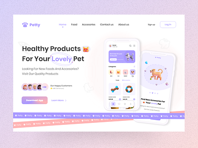 Pet Shop🐶 accesories animals app cat clean dog figma illustration landingpage mobileapp onlineshop pet petaccesories petcare petfood petshop petstore ui ux figma webdesign