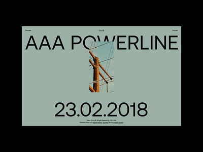 AAA Powerline design graphic design typography