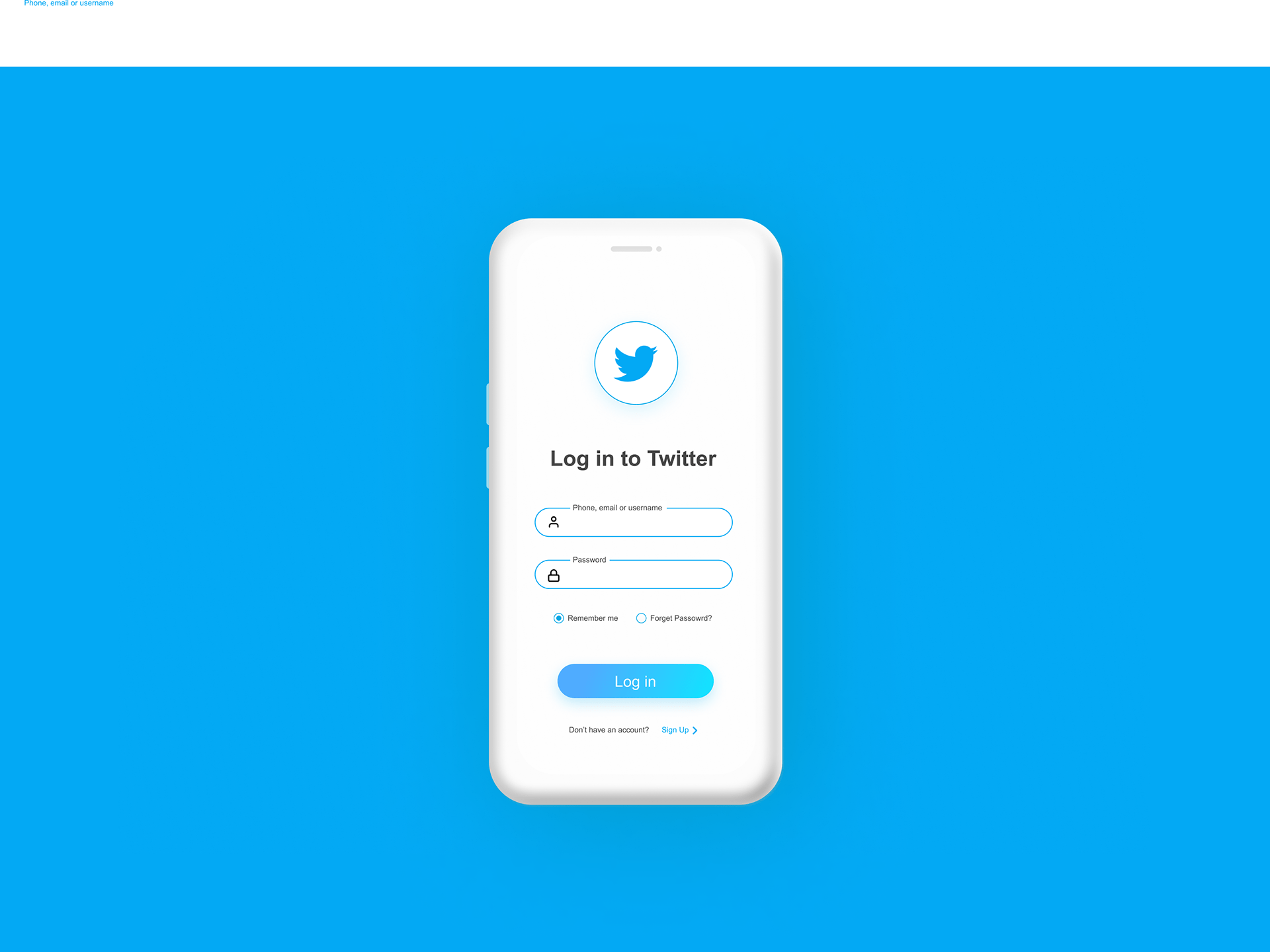 Twitter Login Page Claymorphism By Sofor On Dribbble