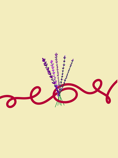 Lavender design flowers graphic design illustration lavender procreate
