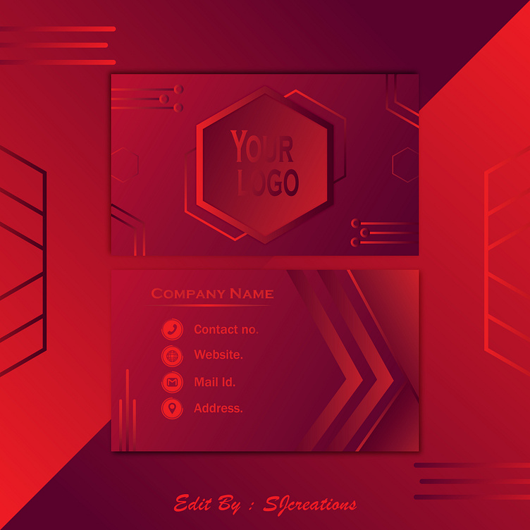 On Gaming Theme Visiting Card. by SjCreations on Dribbble