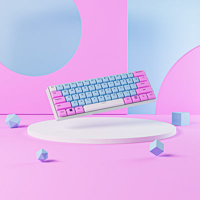 Keyboard Color - 3D Product Rendering 3d animation art blender cgi design graphics illustration product rendering visualization