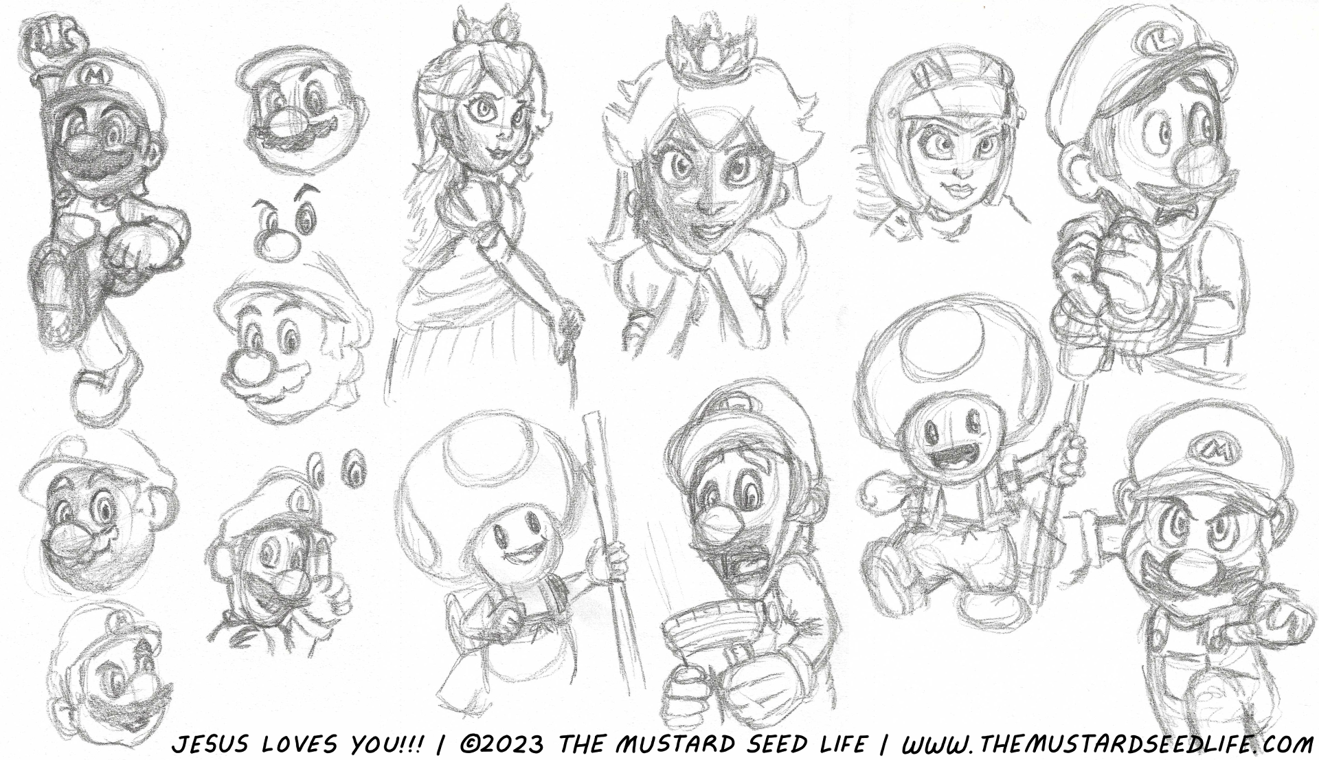 The Super Mario Bros Movie Sketch Studies by Tiny MustardSeed on Dribbble