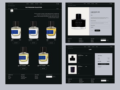 e-commerce redesign concept/ mark buxton branding design perfumes redesign ui