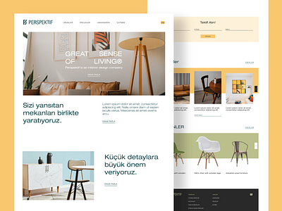 Perspektif - Website branding design furniture graphic design services ui ux web web design website xd