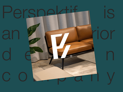 Perspektif - Logo brand branding design furniture graphic design logo logodesign logotype typography vector