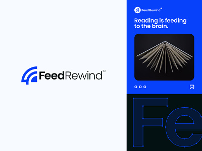 FeedRewind - rss feed, read, reading blogs or feed logo design blogs branding design feed feed logo design icon internet letter f feed logo design logo design minimal mobile app modern logo design network news news feed logo design read reading blogs rss feed symbol web