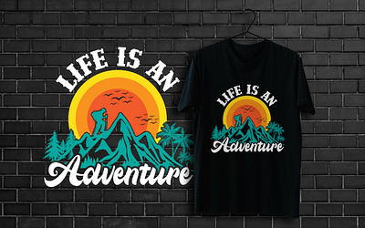Adventure T-shirt Design adventure t shirt design graphic design illustration t sh t shirt design typography vector