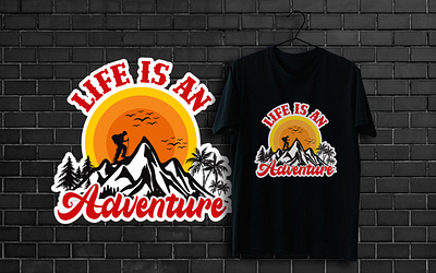 Adventure T-shirt Design adventure t shirt design branding design graphic design illustration t shirt design typography vector