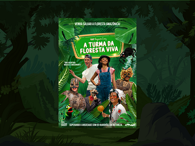 A Turma da Floresta Viva - ID Visual branding design graphic design illustration logo poster posters