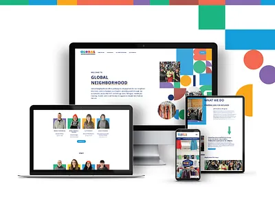 Global Neighborhood - Website art averson creative design graphic design illustration ui ux web design website