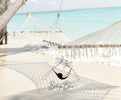 Beleza Blue | Logo design. abstract logo adobe illustrator branding graphic design hammocks lifestyle brand logo logo design minimal minimal logo minimalist photoshop tropical visual identity